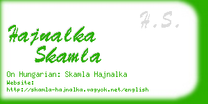 hajnalka skamla business card